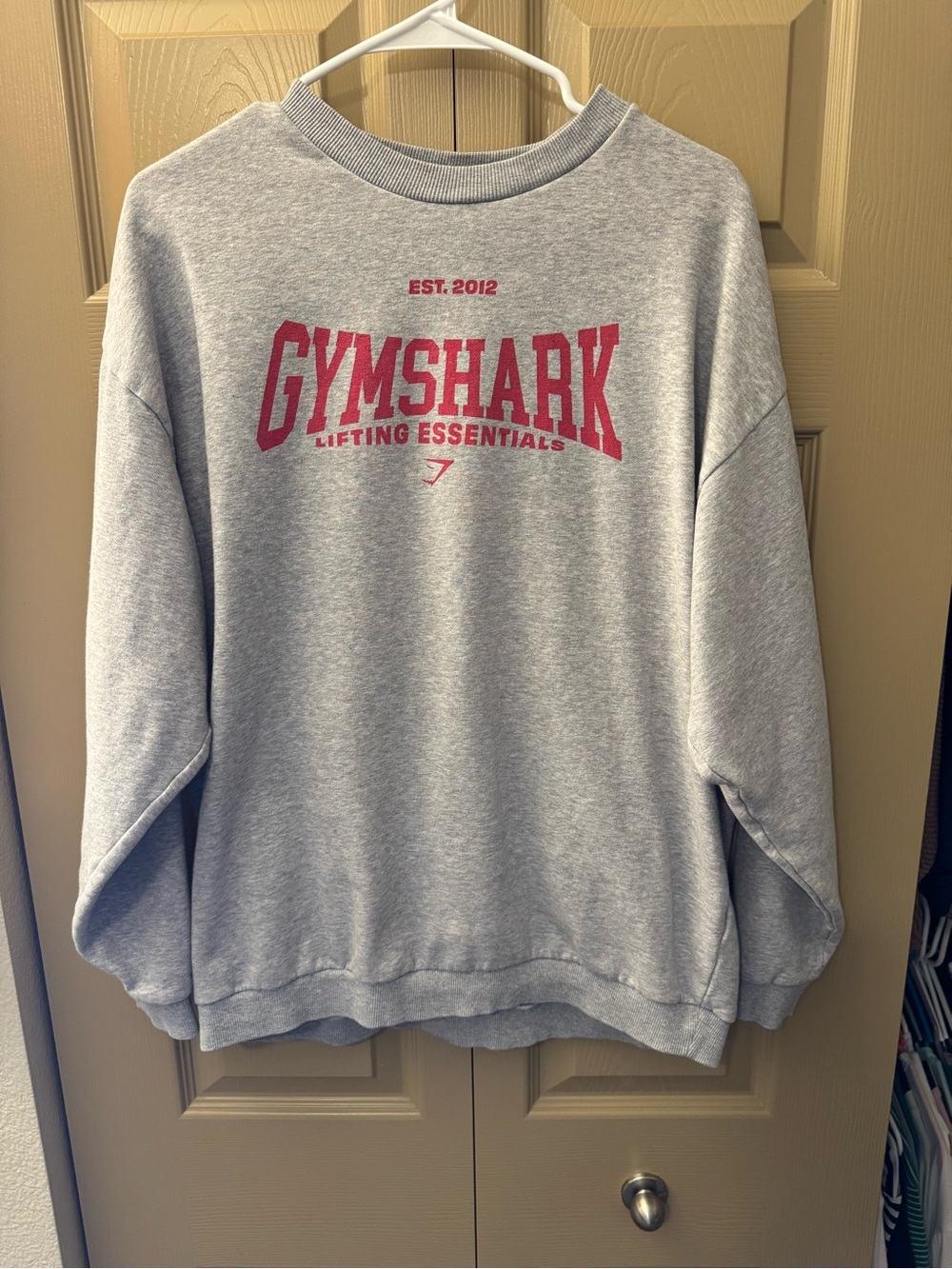 Gymshark Lifting Essentials Graphic Oversized Crewneck Sweatshirt (Small)